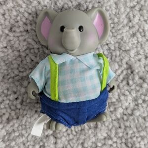 Calico Critters L'il Woodzeez Elephant Figure Dad Eddie